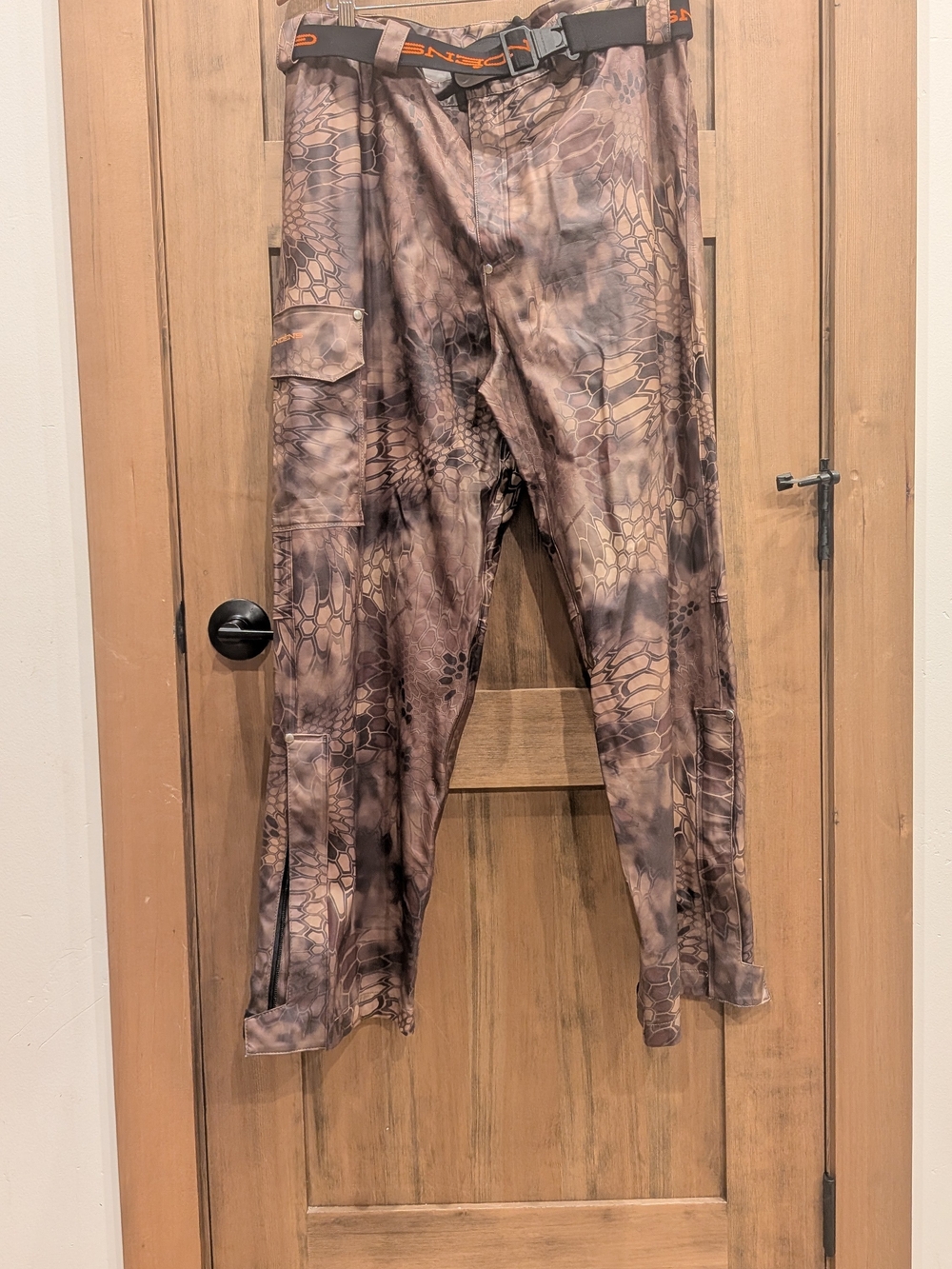 Grundens camo rain pants